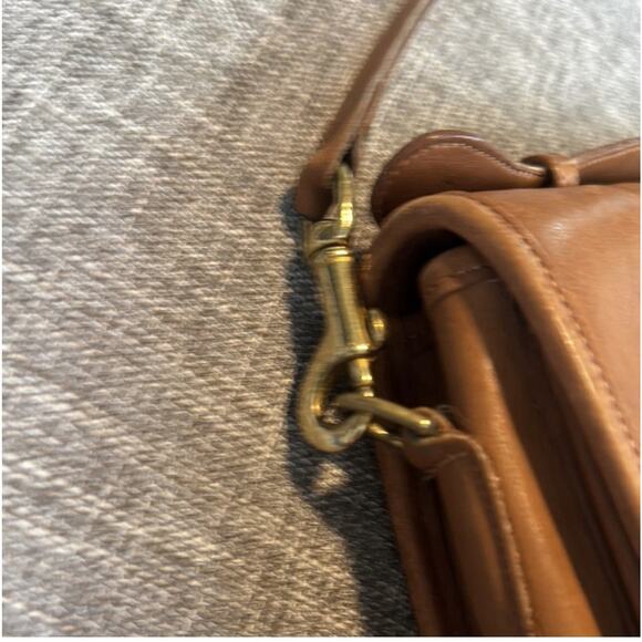 VTG Coach Court Bag Pre-9870 Leatherware USA Glove-Tanned Leather Saddle RARE - Picture 5 of 12